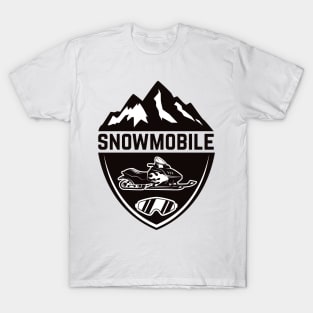 Snowmobile Emblem for passionate T-Shirt